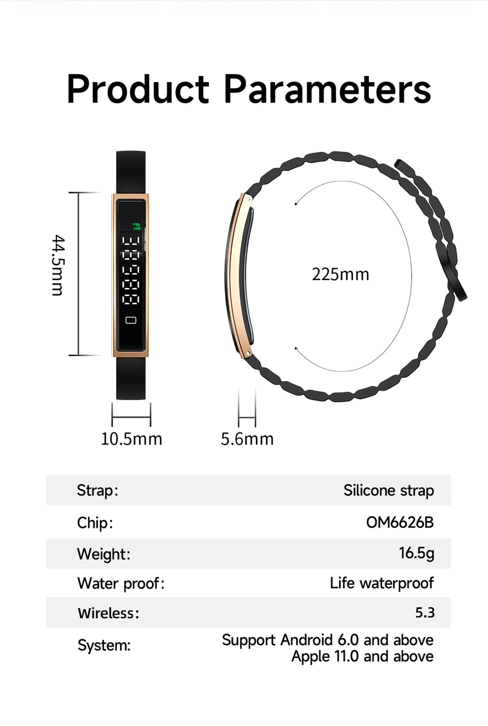 LIGE Ladies Smart Bracelet Men Health Sleep Heart Rate Monitoring Fashion Sports Band Fitness Tracker Smart Wristwatch For Women