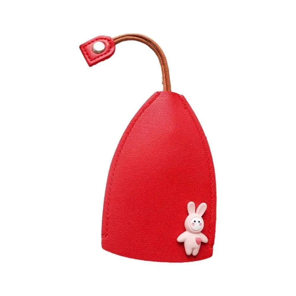 Creative PU Leather Pull Out Cute Large Capacity Car Key Case Car Keychain Stylish PU Leather Key Wallets for Protecting Key
