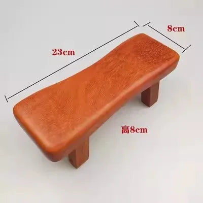 Chicken Wing Wooden Footstool, Cervical Vertebra Pillow, Solid Wood Footstool, Cool Red Rose Pear Hardwood, Multi-functional Sle