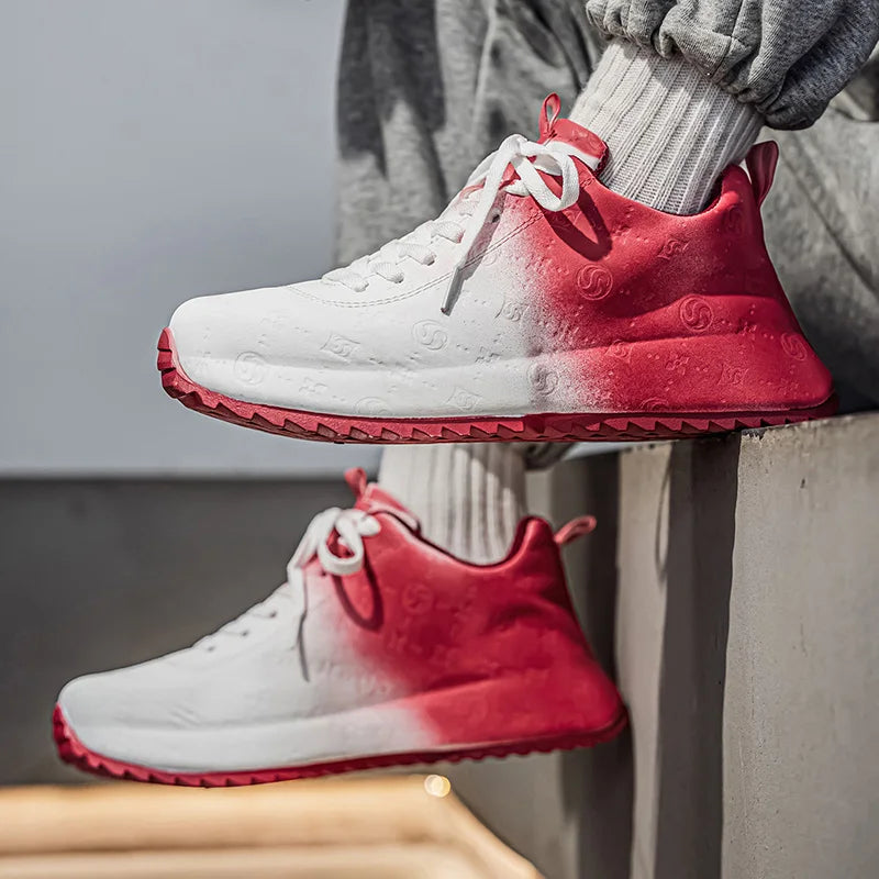 Men's Casual Sports Shoes Are Lightweight Comfortable Printed Trendy Versatile and Easy To Match with Street Style