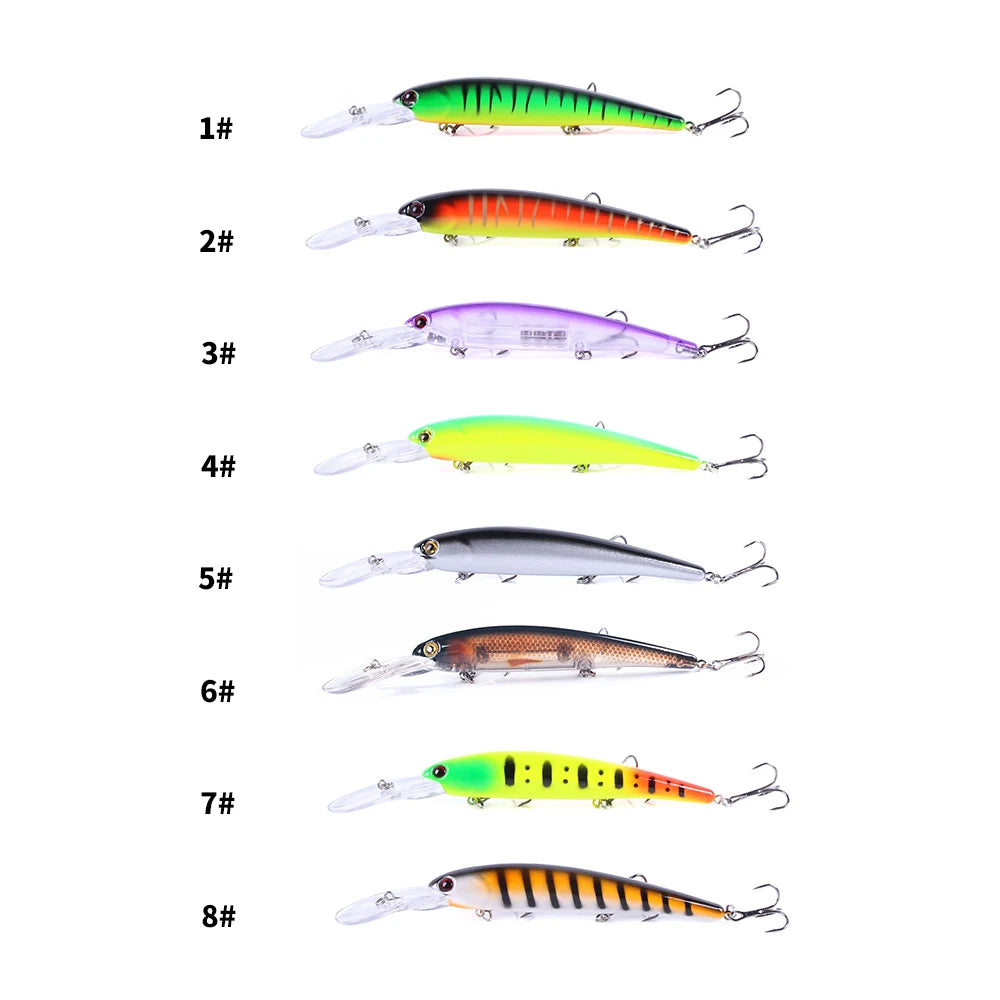 1pcs 16cm 20g Deep Diving Large Minnow Wobbler Lure Artificial Hard Bait Crankbait Bass Pike Perch Walleye Fishing Tackle