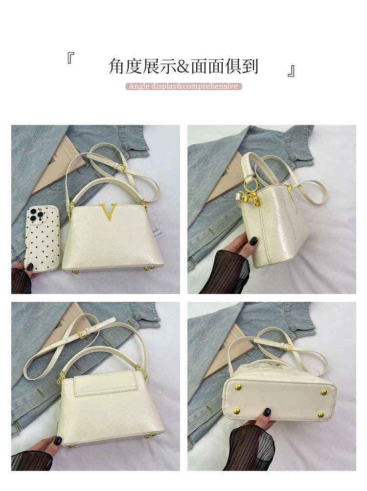 2026 Elegant Ladies Messenger Bag, High-Quality Leather Shoulder Bag For Women With Famous Designer Practical Style