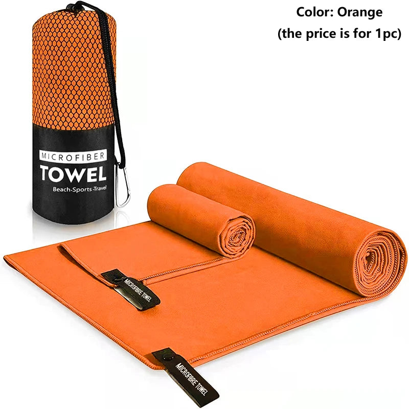 Quick-Drying Sports Towel 40x80/76x152CM Blue Grey Green Orange Swimming Gym Fitness Camping Running Beach Washcloth Towels