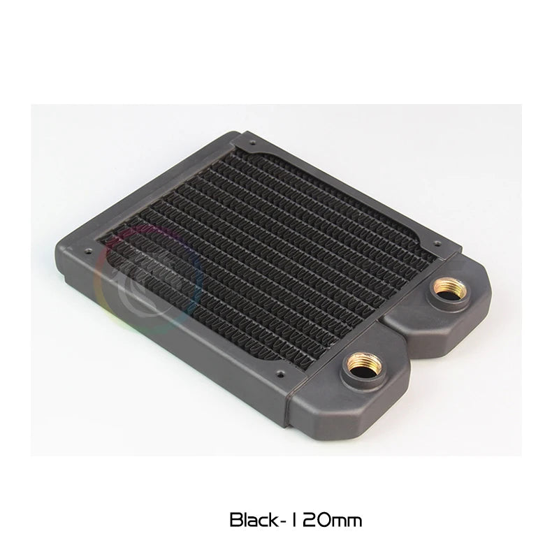 Computer Water Cooling Radiator Slim 20mm Copper 120/240/360/480mm Watercooler Heat Exchanger 12cm Fan Cooler