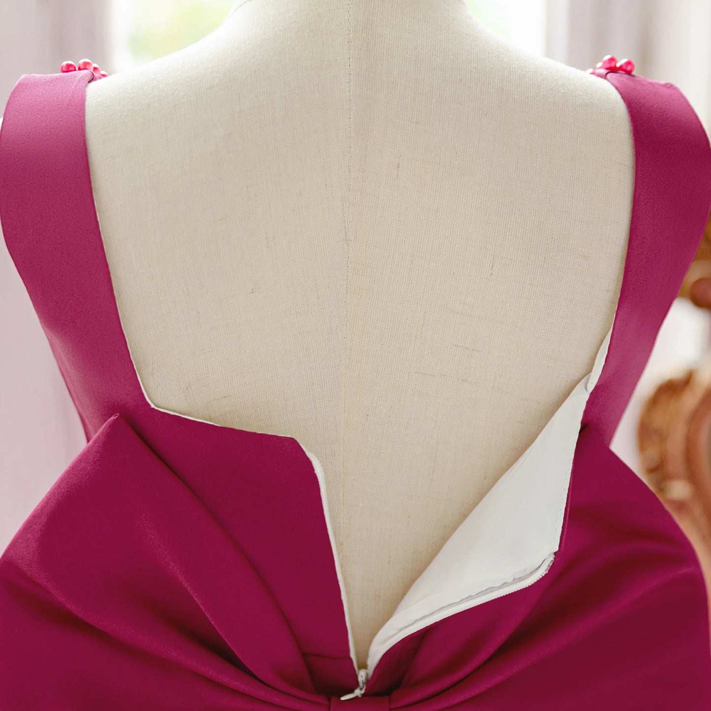 Elegant Big Bow Tutu Party Girls Dress Lolita Wedding Bridesmaid Baptism Princess Dresses Girl Summer Birthday Evening Prom Gown