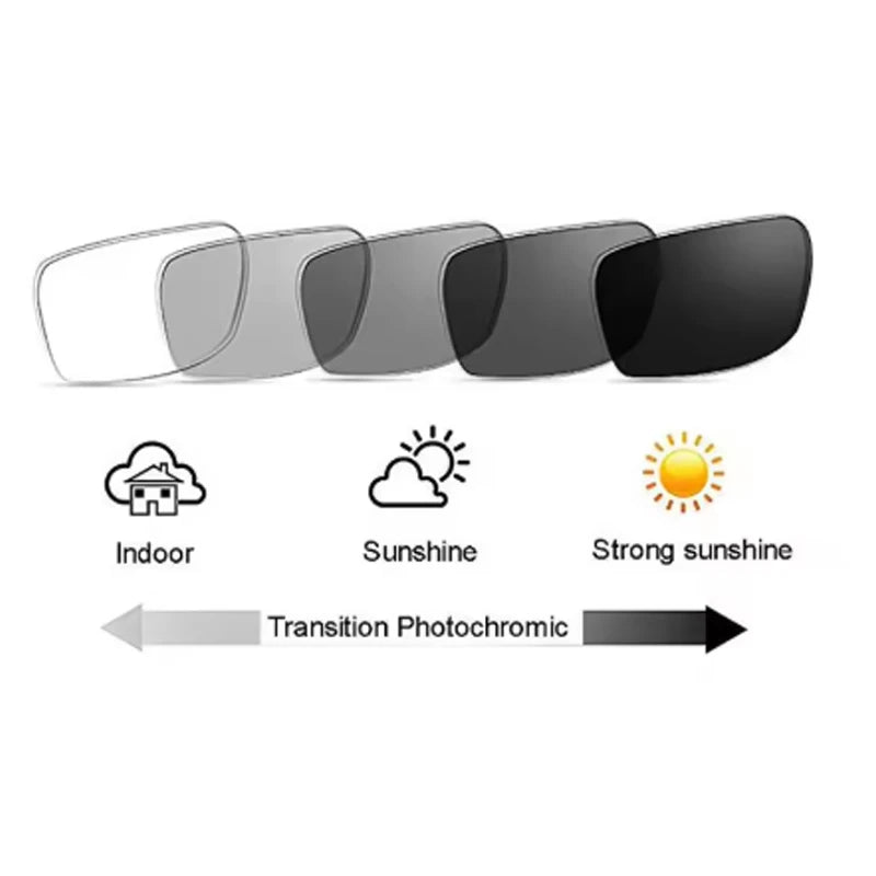 Color-changing Near And Far Use Dual-function Reading Glasses, Progressive Multifocal Smart Zoom Memory Anti-blue Light1832