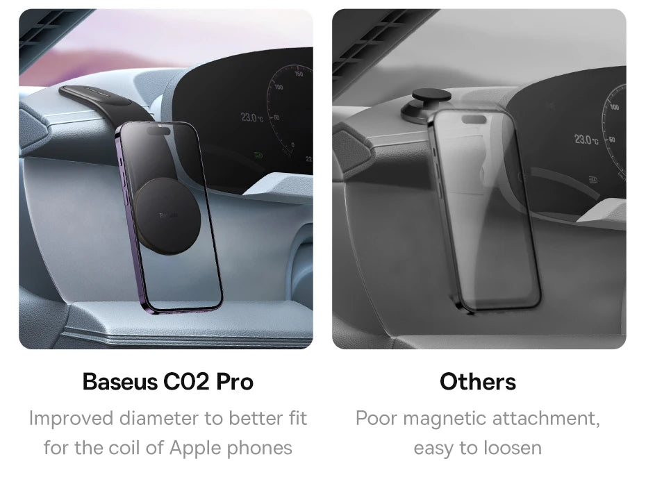 Baseus Magnetic Wireless Charger Car Phone Holder 15W Fast Charging Wireless Car Charger Holder For iPhone 16 15 14 13 Car Mount