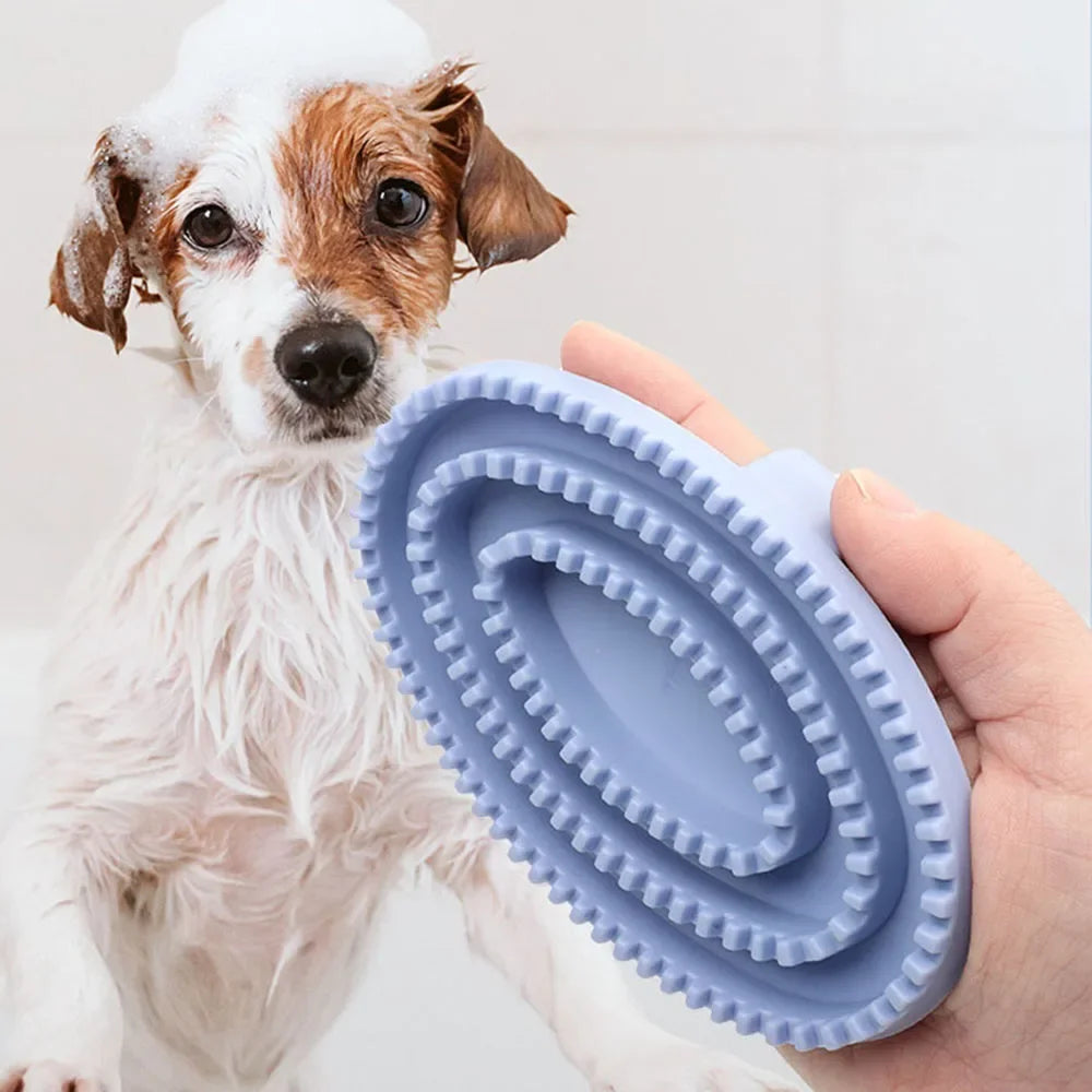 Pet Hair Brush for Cats and Dogs, Grooming Tool for Hair Combing, Deep-Clean Stains in Fur, Essential Pet Supplies