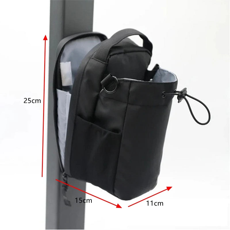 Magnetic Gym Bag Large Capacity Magnetic Carrier Bag With Phone Pocket Portable Gym Water Bottle Pouch Gym Accessories Organizer