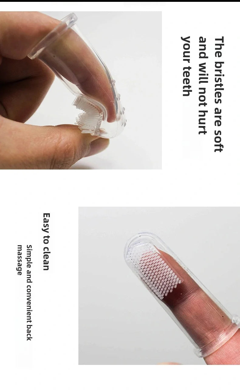 Pet Silicone Finger Cots Toothbrush Cats Dogs Brushing Finger Cots Pet Teeth Oral Cleaning Products In Addition Perros