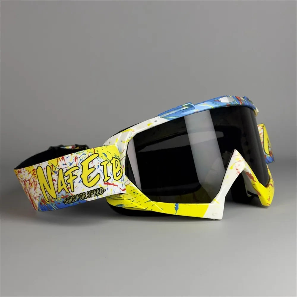 Motocross Dustproof ATV Goggles Mountain Biking MX Riding Ski Glasses UV400 Anti-sand Motorcycle Glasses Men Women
