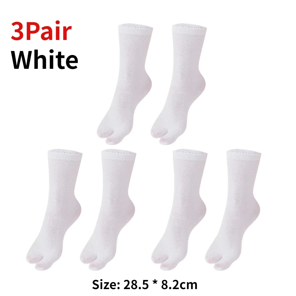 1-5Pair Japanese Style Two Finger Socks Unisex Clog Socks Polyester Toe Separation Socks Kimono Flip Flop Sandal Split Toe Sock