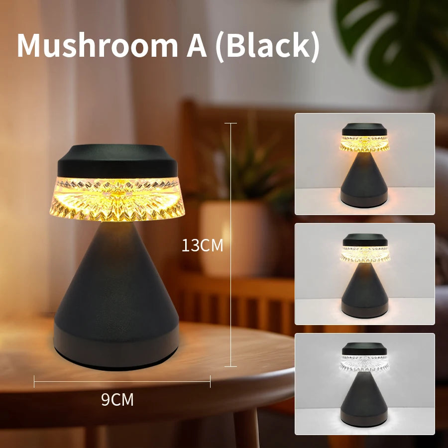 Minimalist Nordic Mushroom LED Desk Lamp Touch Dimming Bedhead Night Light Reading Light Restaurant Bedroom Decorative Lighting