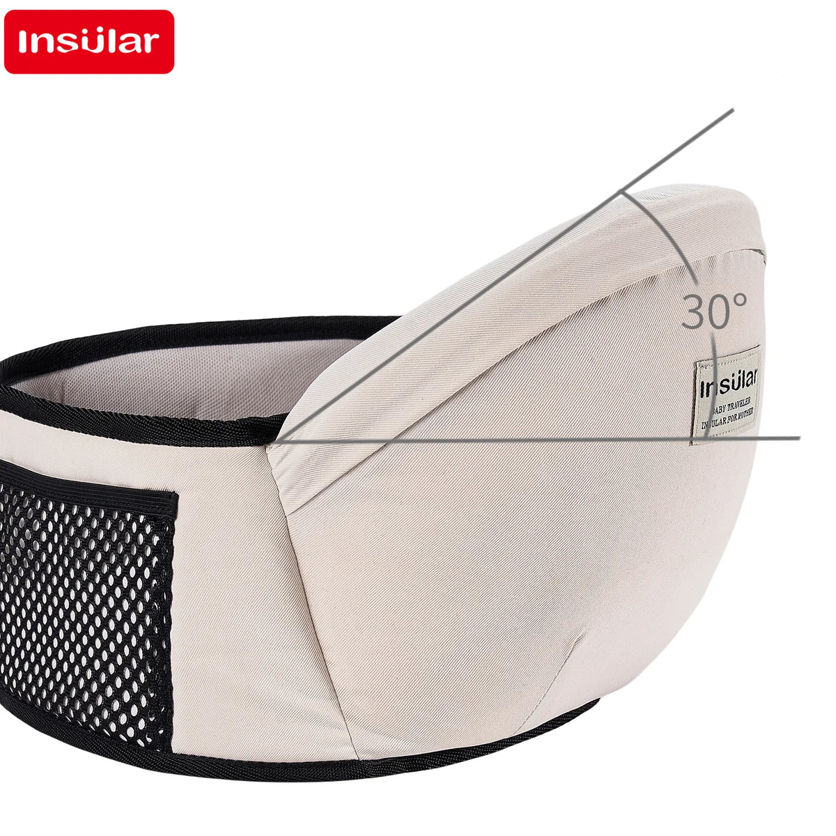 Adjustable Front Facing Baby Carrier Waist Stool with Hipseat Belt for Kids Infant Walkers Sling Hold Waist Belt Backpack
