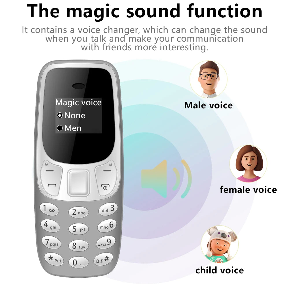 SERVO BM10 Super Mini Mobile Phone Dual SIM Magic Voice Dial Bluetooth Earphone Auto Call Recording Blacklist Mp3  2G Cellphones