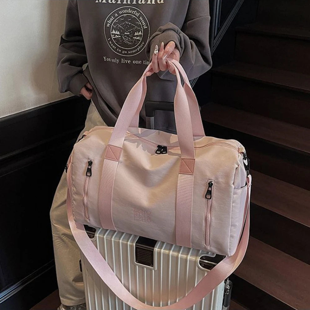 Fashion Travel Bags For Women Large Capacity Men's Sports Bag Waterproof Weekend Sac Voyage Female Messenger Bag Dry And Wet