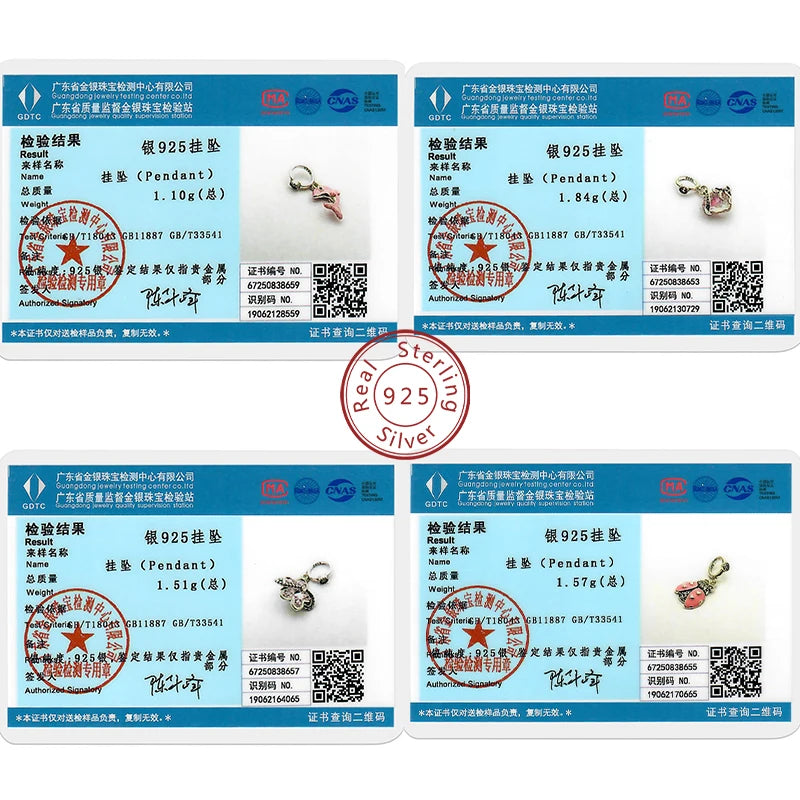 Original Charms Beads Pendant 925 Sterling Silver Red Polka Dot Doll Charms Fit Bracelet Necklace Pendant For Women Jewelry Gift