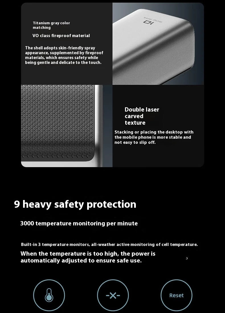 CUKTECH No.10 150w Power Bank Two-Way Fast Charge 10000mAh Portable Powerbank Fast Charging For iPhone16 15 14pro Max Huawei