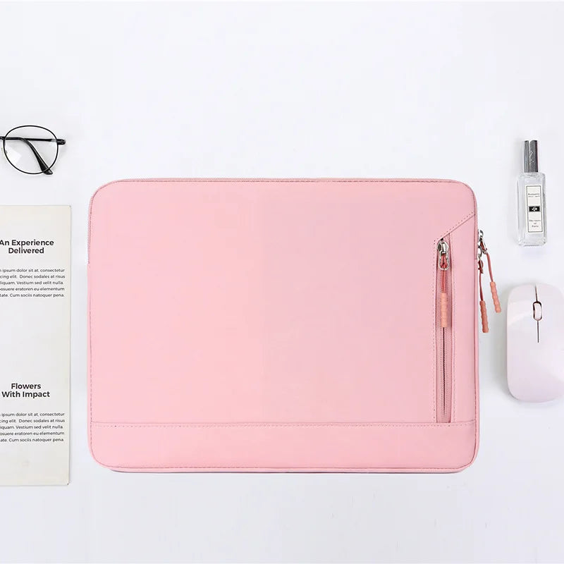 Solid Color Retro Style Business Laptop Bag for MacBook Air Pro 13 15 13.3 14 15.6 Inch Notebook Simple Fashion Computer Case