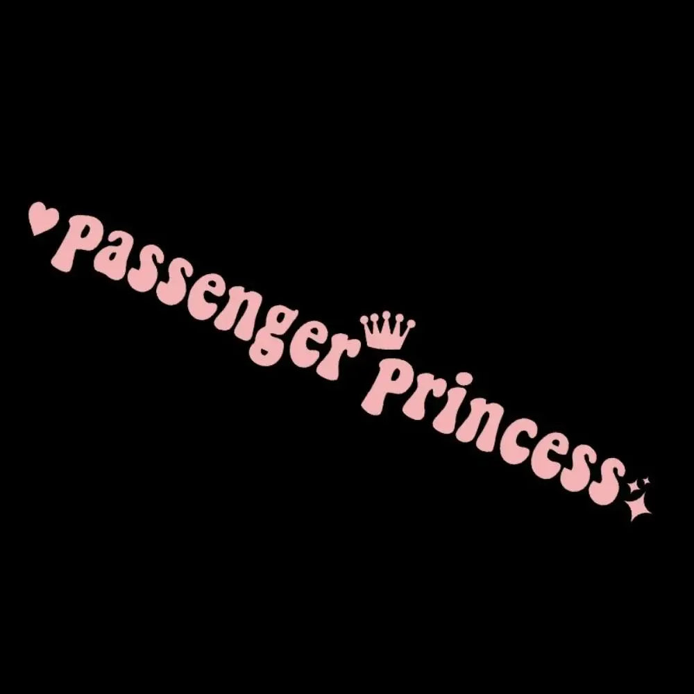 Passenger Princess Passenger Princess Car Stickers Self Adhesive Reflective Passenger Princess Sticker Personality Funny