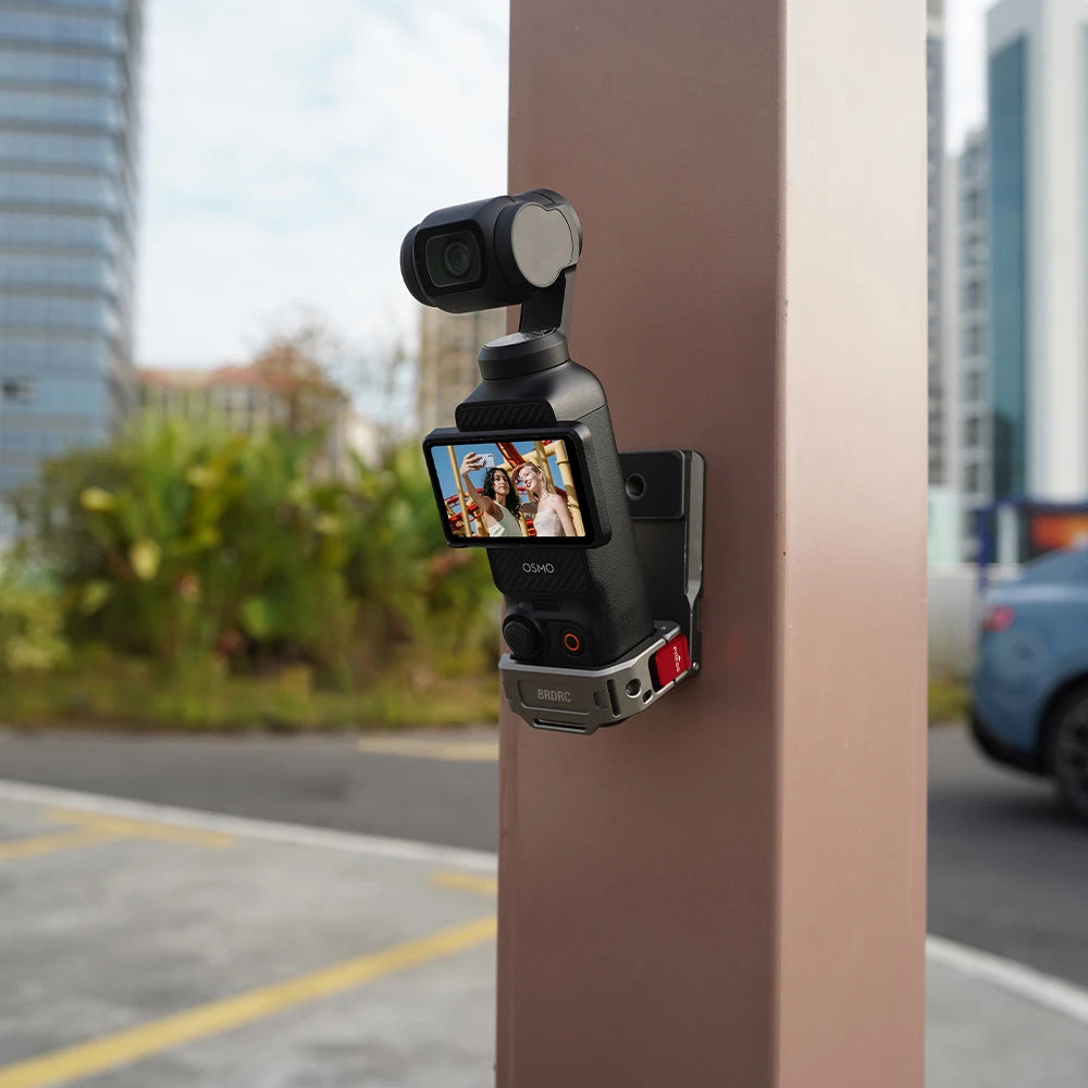 BRDRC Multi-Function Expansion Magnetic Mount for DJI Osmo Pocket 3,Aluminum Alloy Base,Pocket 3 Quick Release Accessories