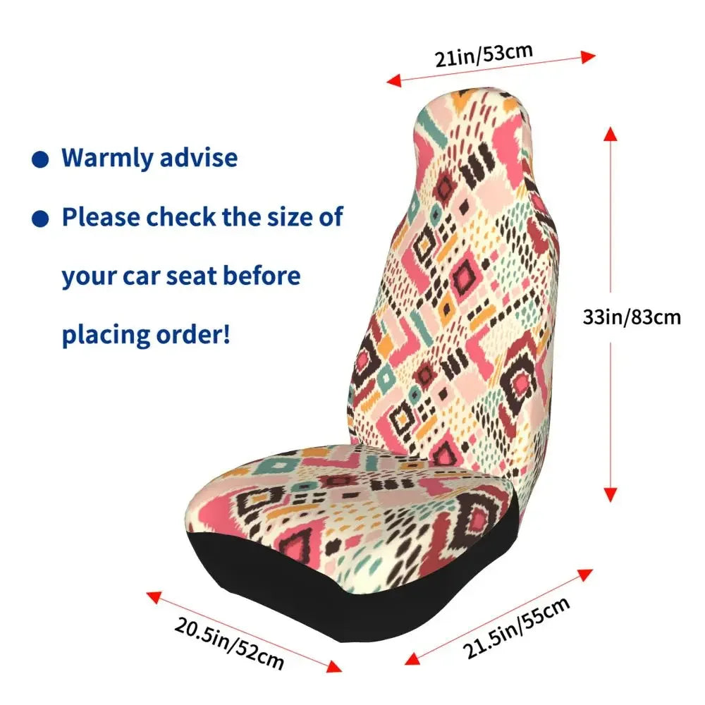 Boho Aztec Universal Car Seat Cover Four Seasons Women Ethnic Persian Tribal Car Seat Cushion Fabric Hunting
