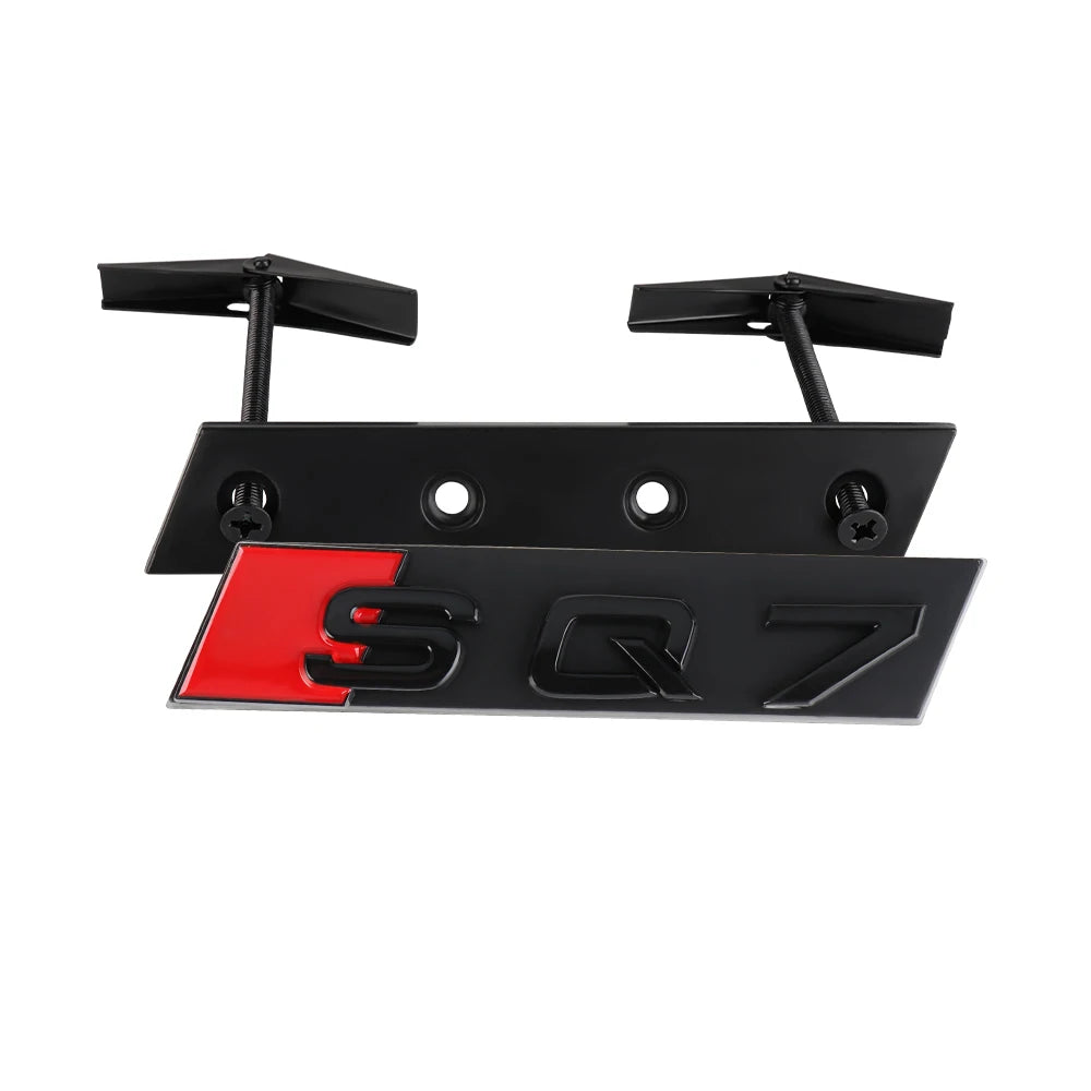 Car Styling Front Grille Emblem Decoration Sticker Auto Modification Accessories For Audi SQ3 SQ4 SQ5 SQ6 SQ7 SQ8 RSQ3 RSQ5 RSQ7