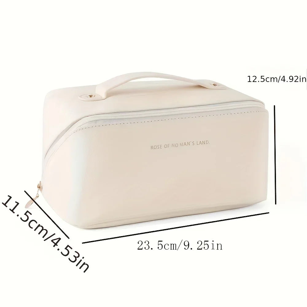 Travel Makeup Bag Large Capacity Cosmetic Bags Waterproof Portable Toiletry Bag Make Up Organizer with Divider and Handle