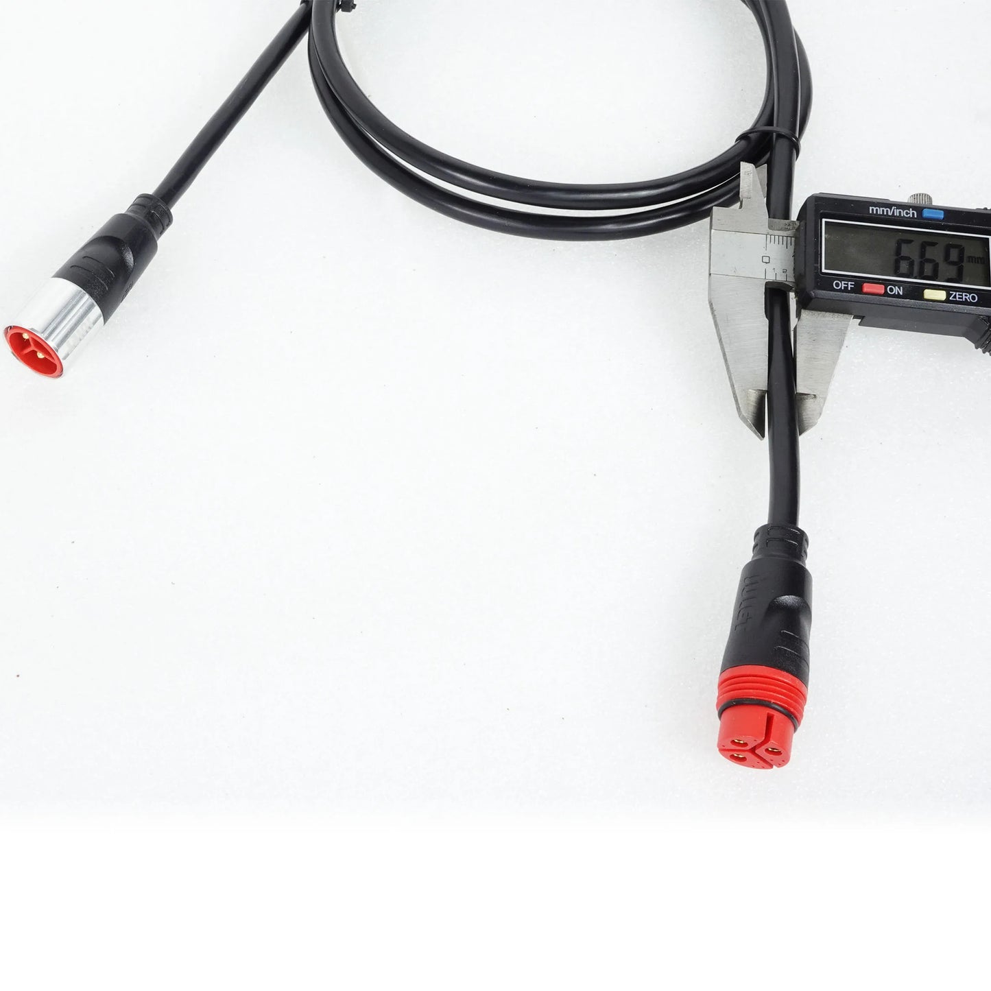 E-bike Motor Cable 9pin 500-2000W 140cm with Threaded Waterproof Connector