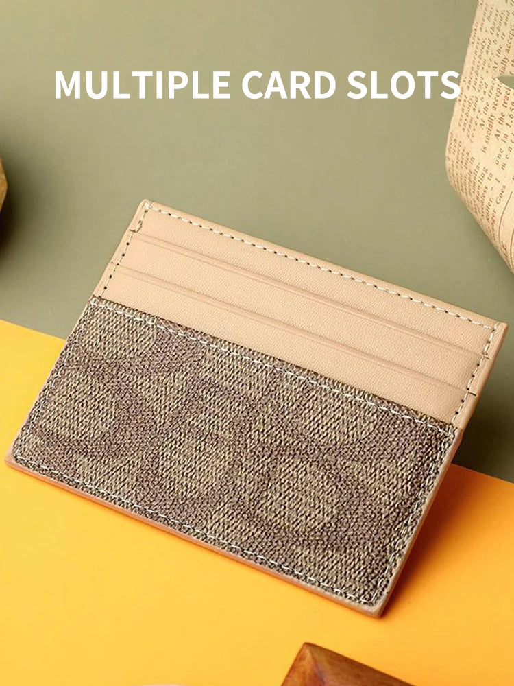 Luxury Design Wallets for Women Multi-Function Card Holder PU Leather Female Small Card Bag Short Women's Purse