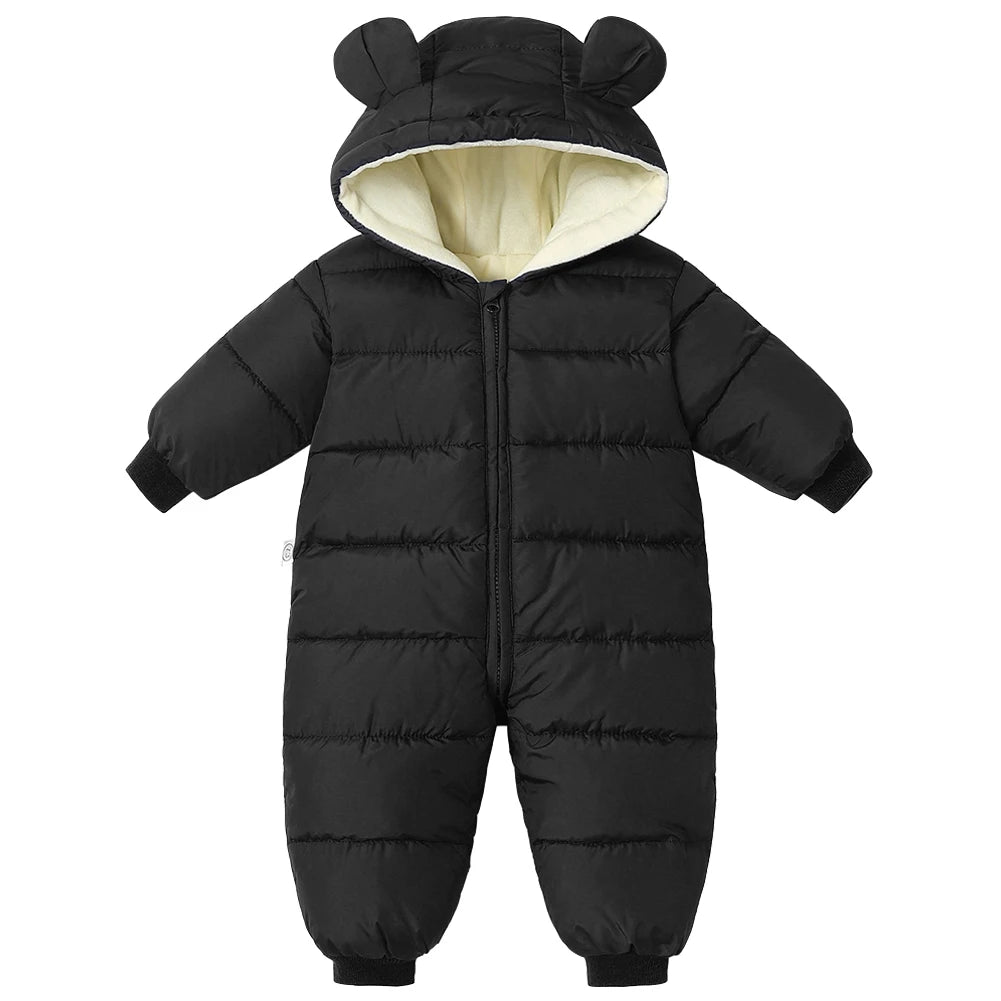 LPATTERN Toddlers Winter Romper,Hood Windproof Babies Jumpsuits,Infant Boys Overalls,Girls Sonwsuits,Warm Children's Outfits