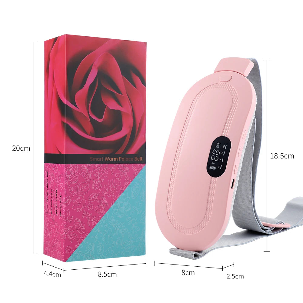 Cordless Electric Heating Pad Belt Adjustable Levels for Women Best Abdominal Heating Massager Hot Compress for Menstrual Period