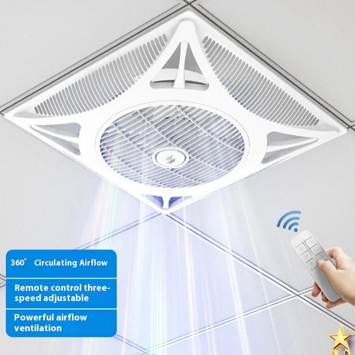 Ceiling electric fan Embedded ventilation fan Integrated ceiling electric fan Convenient to move, cool air