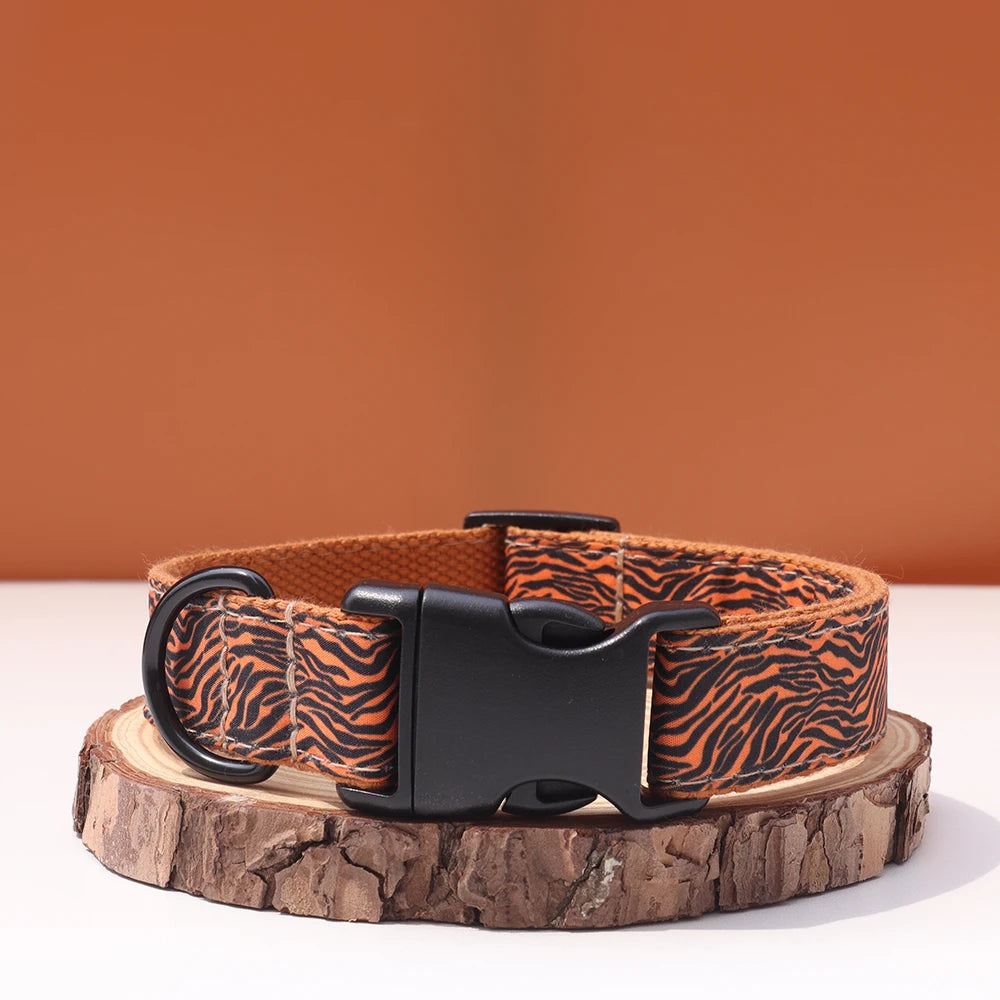 Animal Colors Customized Dog Collar Set Personalized Id Name Tel Adjustable Free Engraving Name for Small Medium Large Dogs