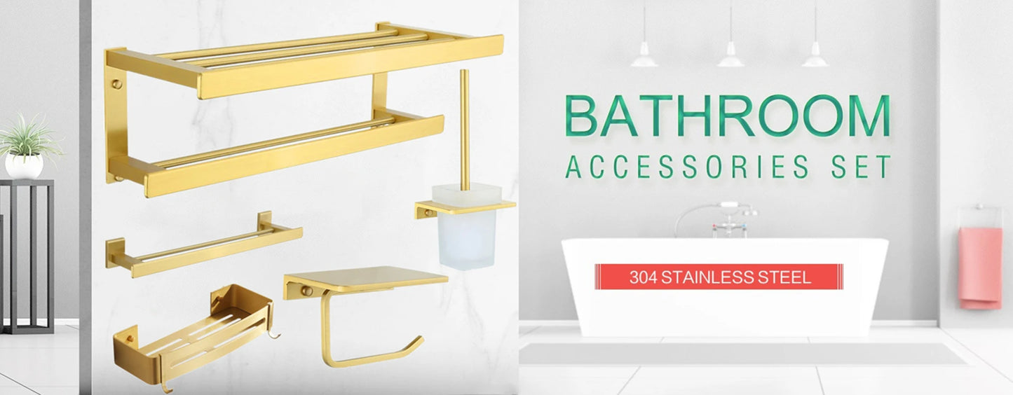 Brushed Gold LED Makeup Mirror with Brass Folding Bathroom Mirrors of 8 Inch 3X 5X Maynifying Makeup Mirror Dual Face LED Mirror