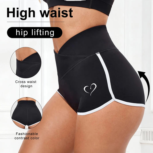 Women's High Waist Workout Shorts | Quick-Dry Breathable Tummy Control Butt Lifting Gym Running Fitness