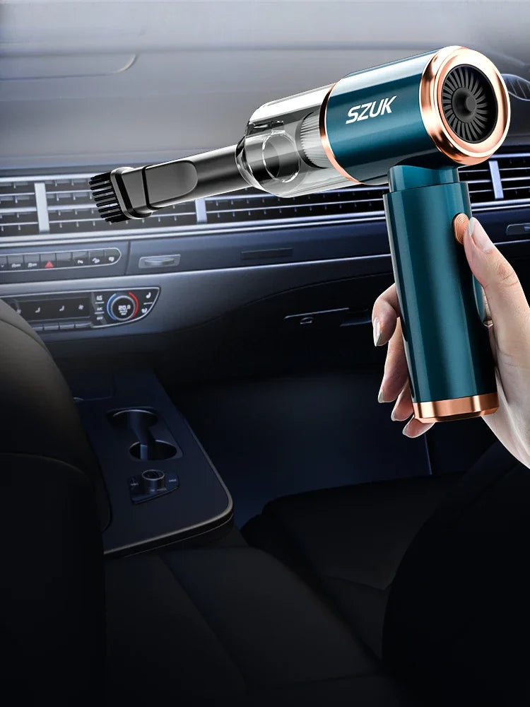 SZUK Portable Car Vacuum Cleaner 165000Pa Powerful Wireless Vacuum Cleaner Strong Suction Handheld Mini Vacuum Cleaner for Car