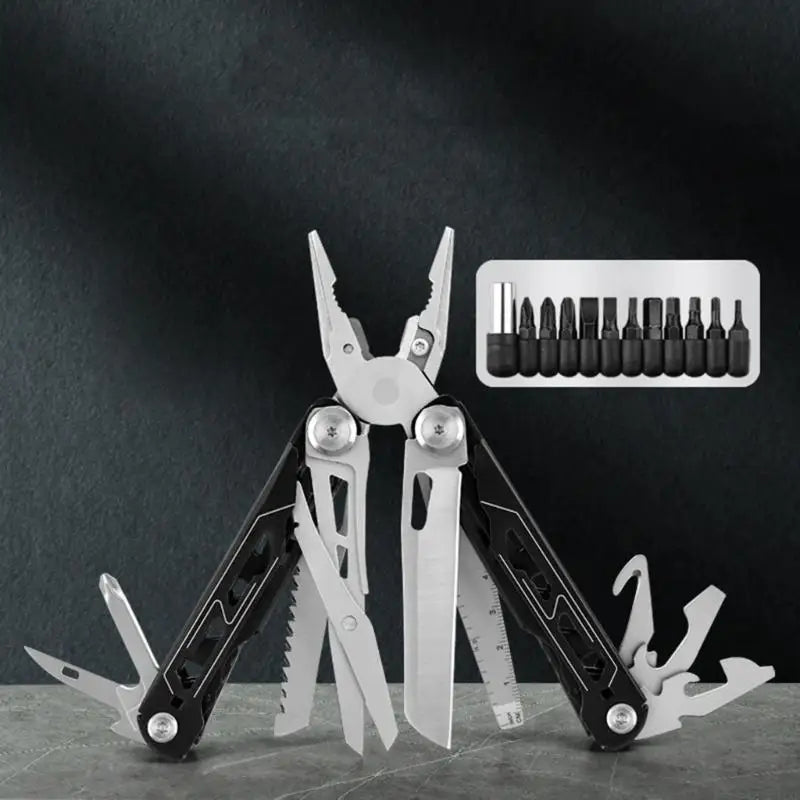 Solid Steel Folding Tool Suit Emergencies Cutting Clamping Pliers Tool