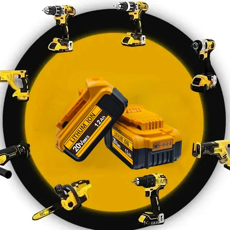 Original for DeWalt 6Ah/8Ah/12Ah 20V battery replaceable DCB184 DCB200 DCF892 DCF845 DCF850 DCF911 DCD800 DCD805 Tools Battery