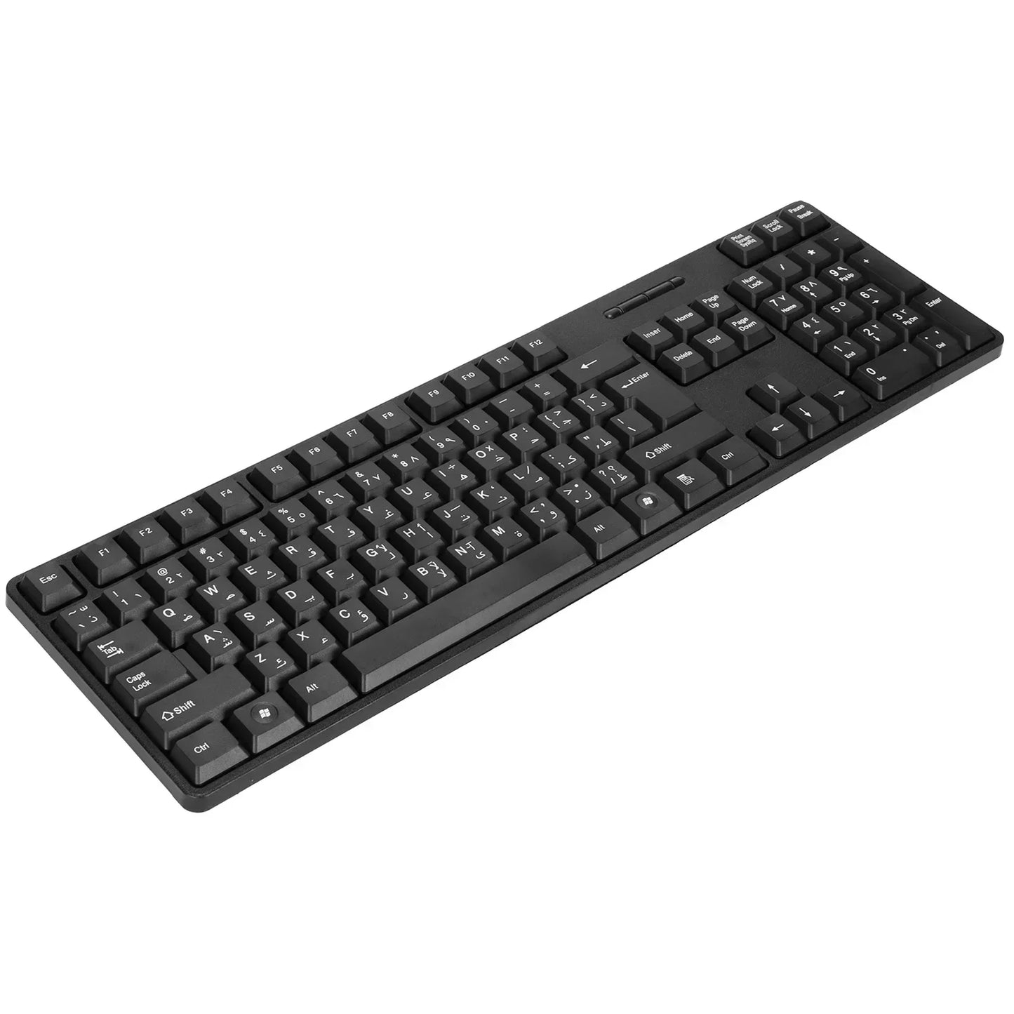 Computer Keyboards Ergonomic Design Durable USB Wired Arabic English Mechanical Keyboard for PC Laptops