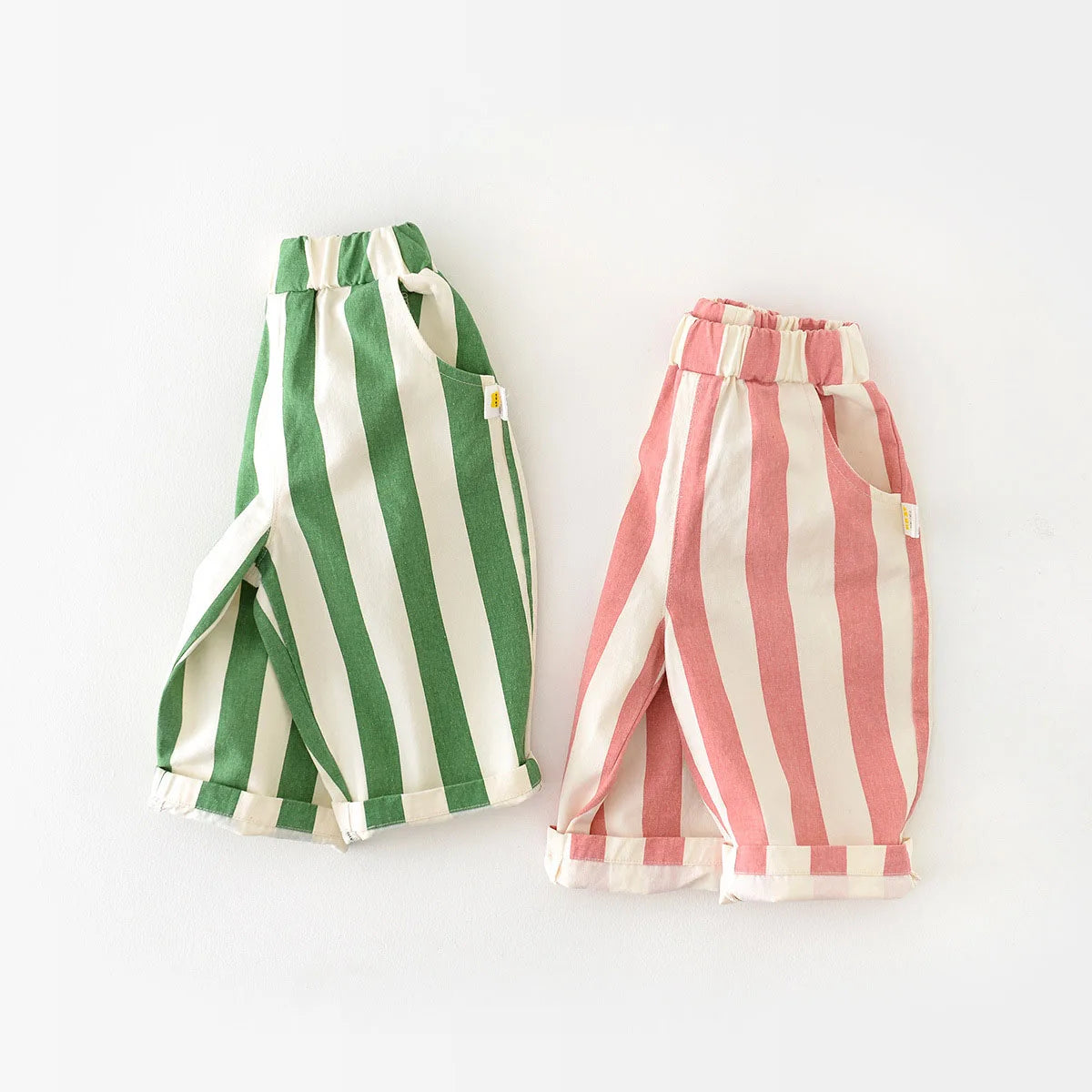 2025 Spring Striped Bliss for Babes Toddler Pants: Unleash Springtime Cuteness with Our New Arrival Kids Trousers