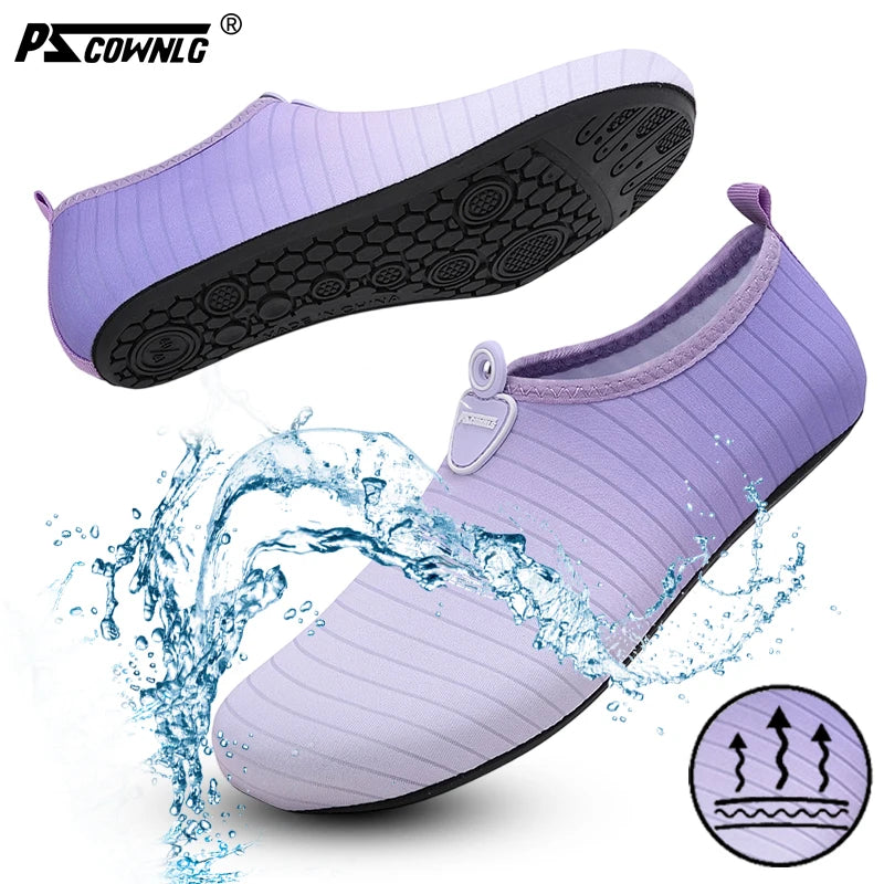 Unisex Water Shoes Soft Beach Non-Slip Aqua Shoes Quick Dry Breathable Swimming Diving Snorkeling Sneaker Socks Slipper