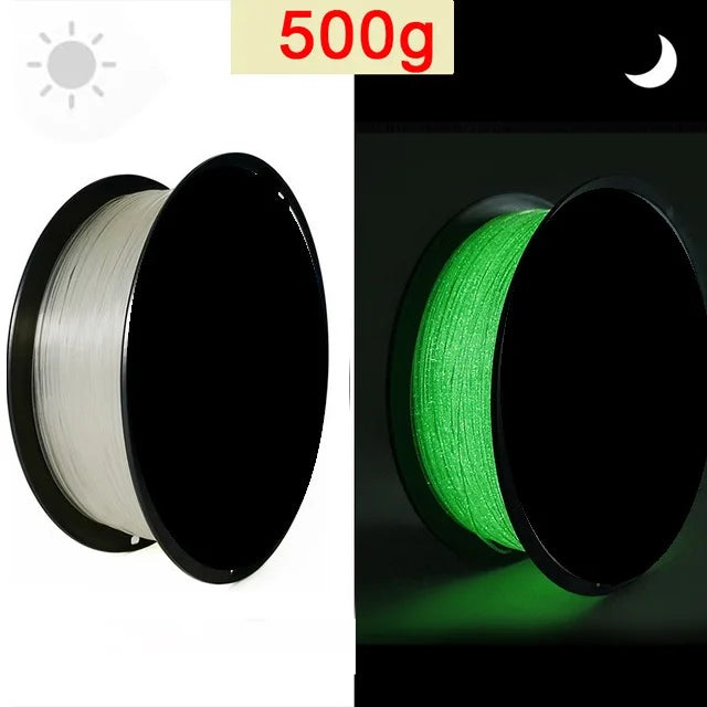 3D Printer Filament Glow In The Dark PLA 1.75mm 1kg 250g Luminous Filament PLA Blue Green Plastic Material Clear For FDM Printer
