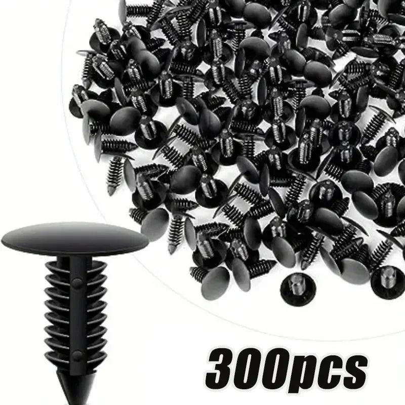 100-300pcs Car Interior Roof Fixing Buckles Barbed Wire Clip Auto Fastener Plastic Rivets Retainer Buckle Fender Push Pin Clips