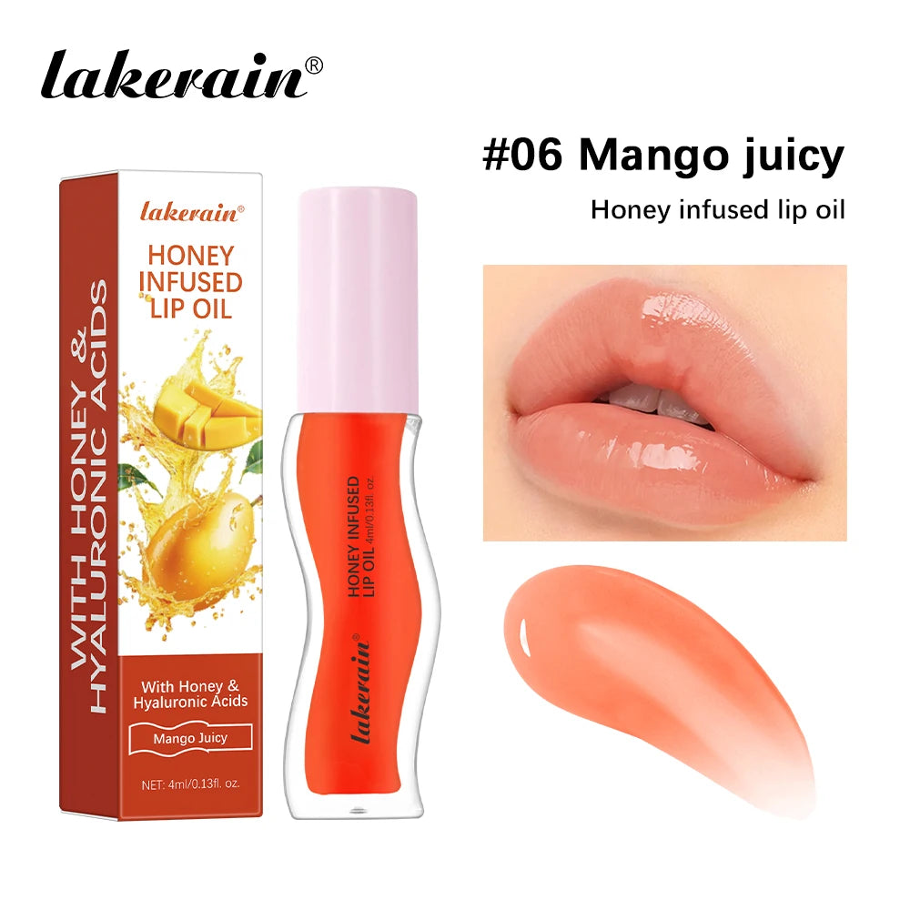 Moisturizing Lip Gloss Oil Nourishes Hydrates Glossy Lips Care Lipstick Plumping Exfoliating Pink Plumping Gloss Oil Makeup