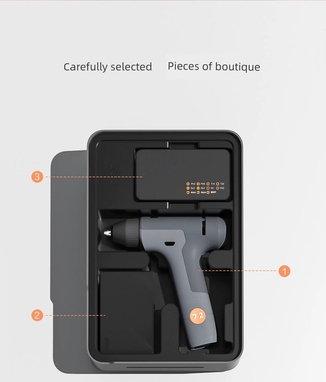 Deli Home Daily For Home Wire Cutter Hammer Lithium Electric Drill Emergency Repair Multifunctional Suit Tool H1001