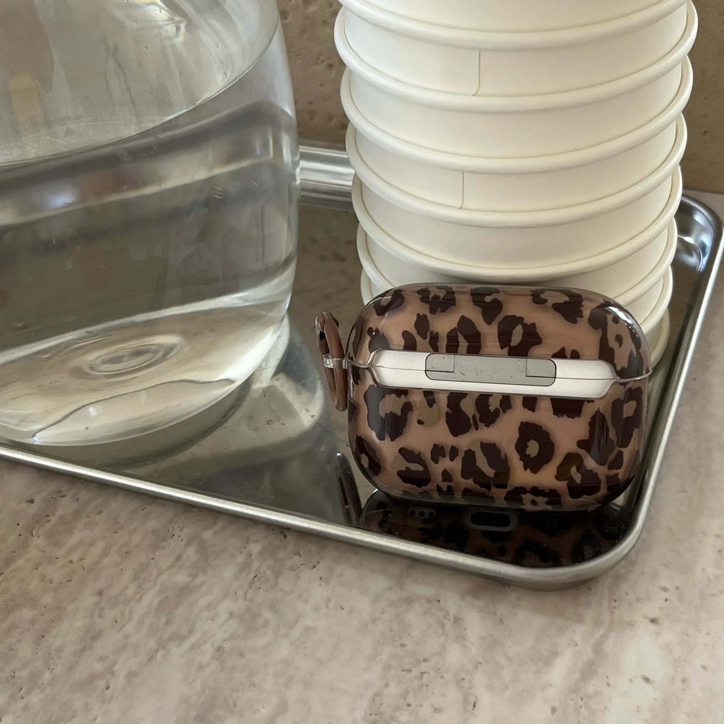 Brown amber cool imd earphone case wireless bluetooth charging box for appe airpods 4 3 pro 2nd 2 1 headset cover fundas