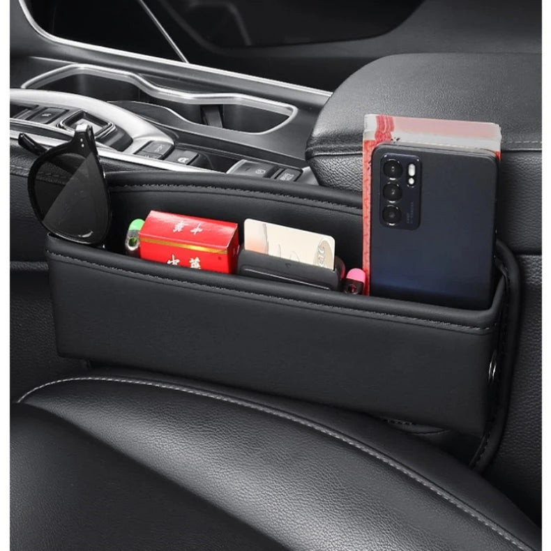 For Mazda BT50 BT-50 MX-5 RF Car Seat Gap Storage Box Key Card Phone Reserved Charging Cable Hole Sundries Organizer Accessories