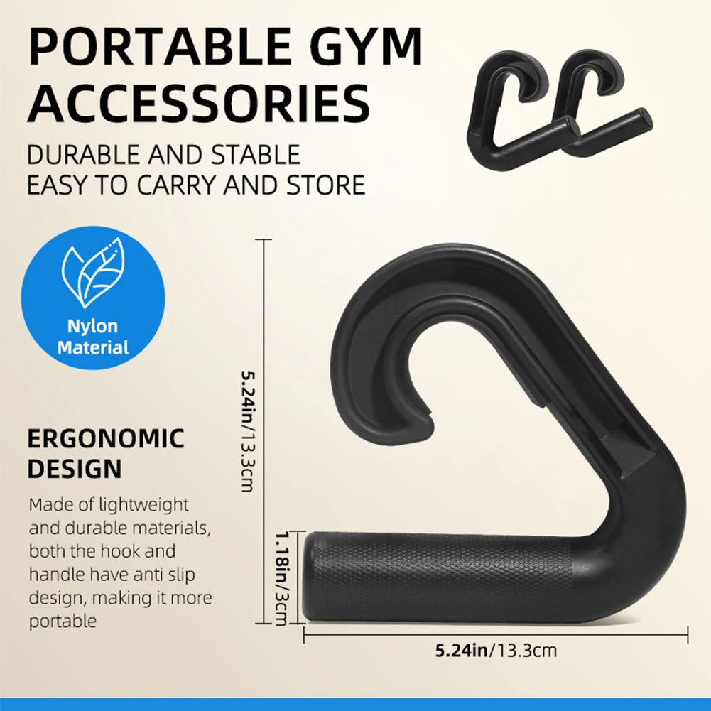 Eutral Grip Handle Hook Fitness Handle Multi-Function Pulls Up Handle Resistance Band Handle for Barbell Pull-up Bars Exercise