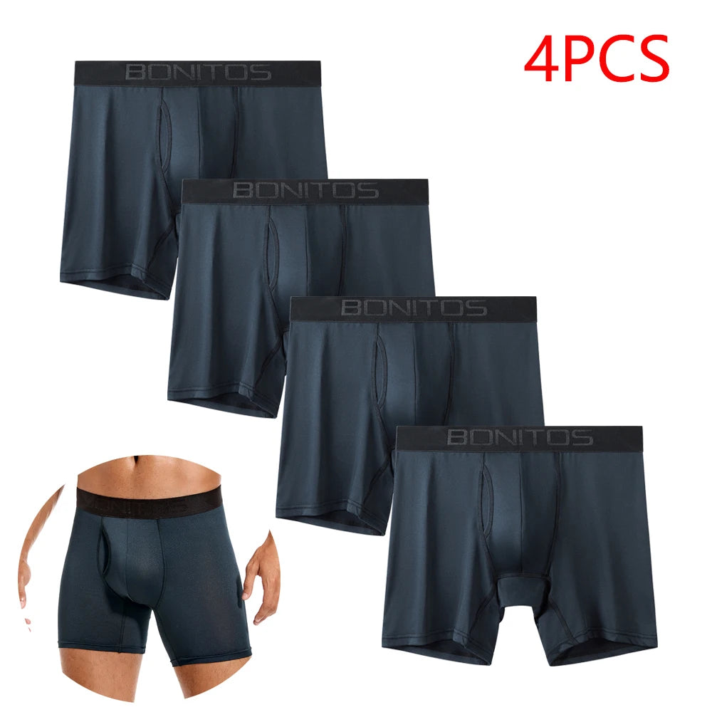 4pcs Front opening underpants men brand Boxers man sexy boxer shorts Men's panties gift underwear for mens calecon